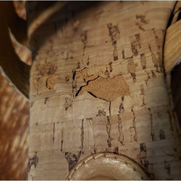 Eric Javits New York Woven Wedge Sandals Neutral Beige, Size 9.5 - Picture 10 of 11